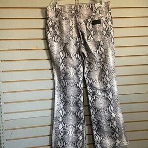 Wrangler Westward 626 High Rise Bootcut Jeans Snakeskin Print‎ 33/34 Women's